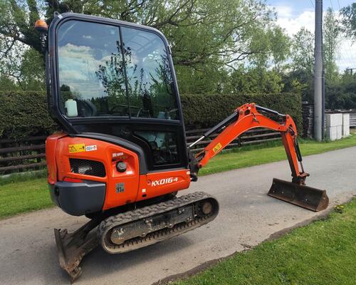 Minibagr Kubota KX016-4, rok 2018, 1600mth, roztah. pásy