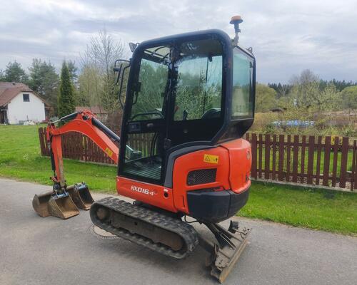 Minibagr Kubota KX016-4, rok 2018, 1950mth 3x lžíce