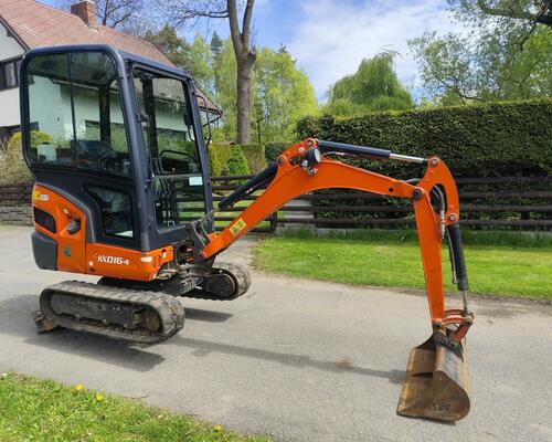 Minibagr Kubota KX016-4, rok 2019, 1200mth, roztah. pásy