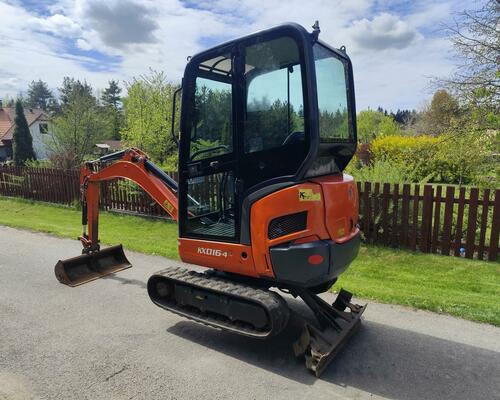 Minibagr Kubota KX016-4, rok 2019, 1200mth, roztah. pásy