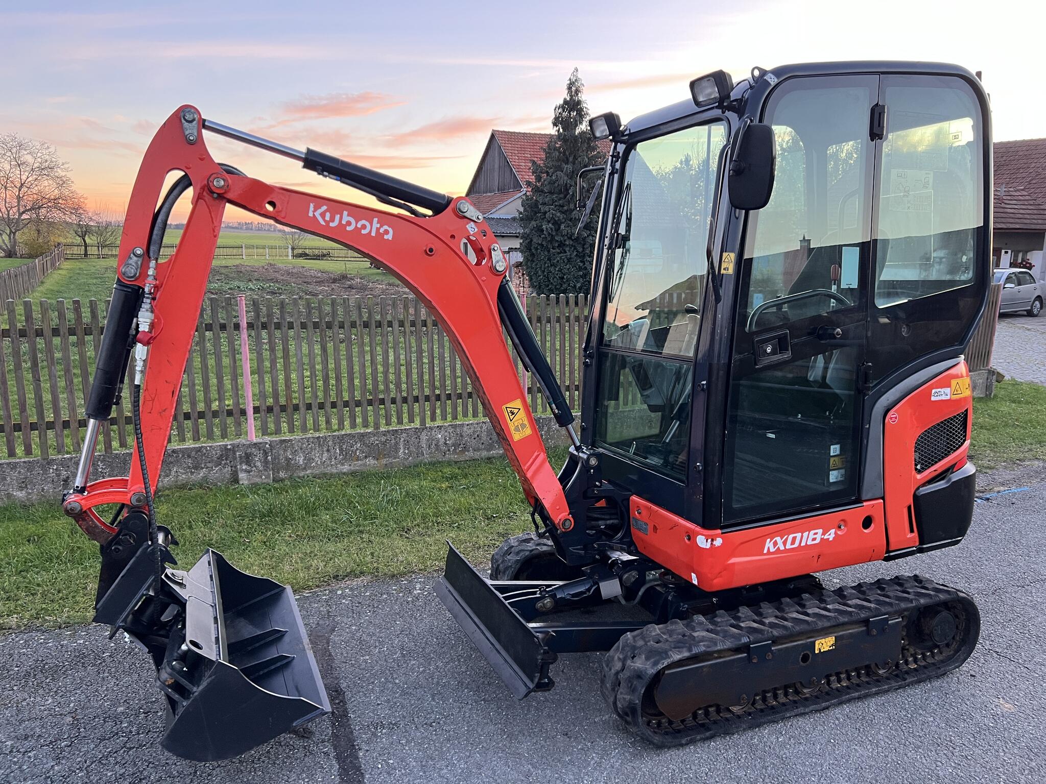 Minibagr Kubota KX018-4 hyd.podvozek+hyd.svahovka