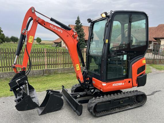 Minibagr Kubota KX018-4 hyd.podvozek / svahovka / 2020