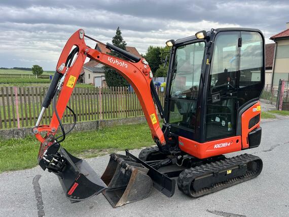 Minibagr Kubota KX018-4 hyd.svahovka+podkopy / 2021
