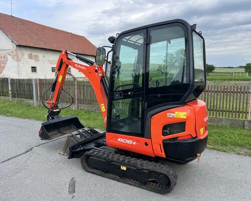 Minibagr Kubota KX018-4 hyd.svahovka+podkopy / 2021
