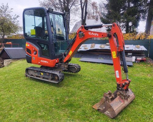 MINIBAGR KUBOTA KX018-4 | ROK 2021 | 2 300 MTH | ROZTAHOVACÍ PODVOZEK