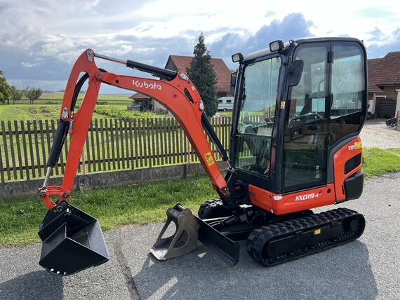 Minibagr Kubota KX019-4 hyd.podvozek / 2x lžíce