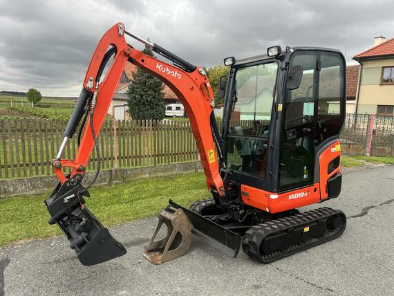 Minibagr Kubota KX019-4 hyd.podvozek / hyd. svahovka