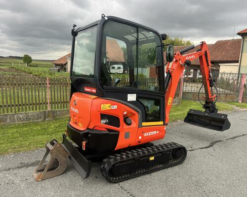 Minibagr Kubota KX019-4 hyd.podvozek / hyd. svahovka