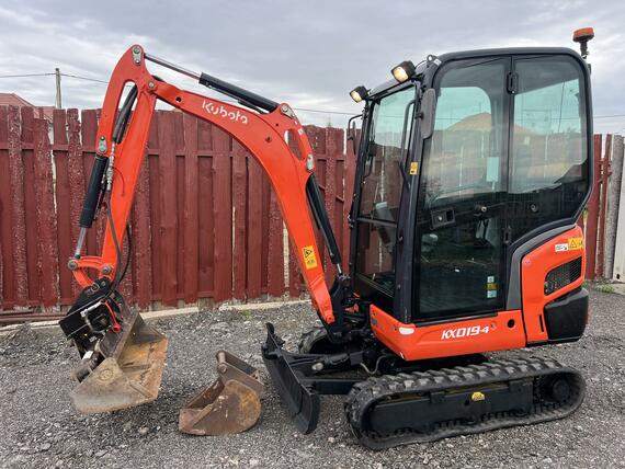 Minibagr Kubota KX019-4 hyd.podvozek+svahovka