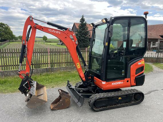 Minibagr Kubota KX019-4 hyd.podvozek+svahovka