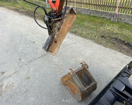 Minibagr Kubota KX18-4 hyd.podvozek+hyd.svahovka