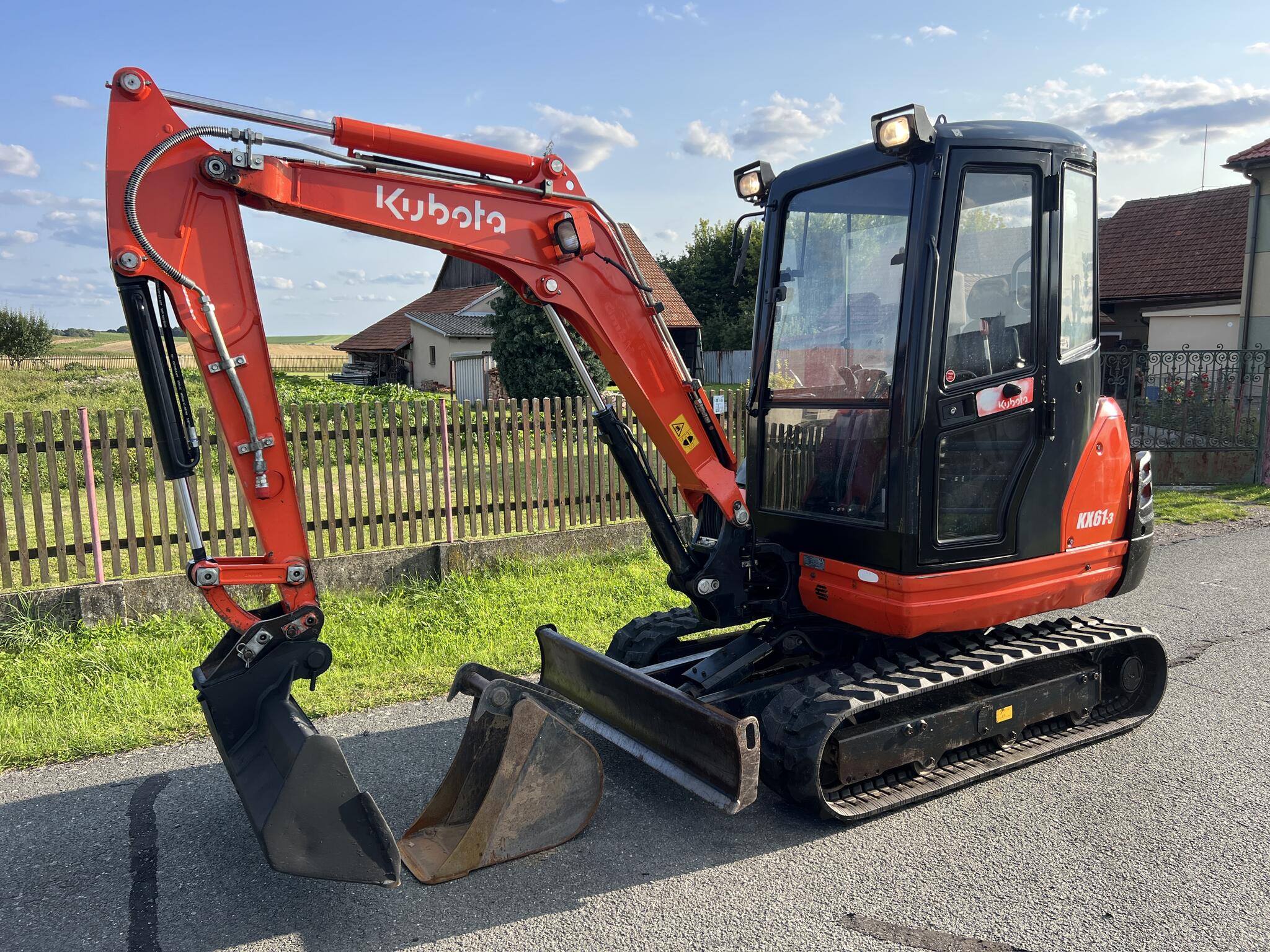 Minibagr Kubota KX61-3 / 2.7t / 2x lžíce/ 2800mth