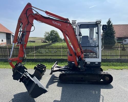 Minibagr Kubota KX61-3 hyd.svah+podkopy -TOP STAV