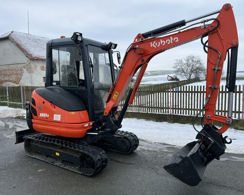 Minibagr Kubota KX61-3 hyd.svahovka, 1700mth, TOP