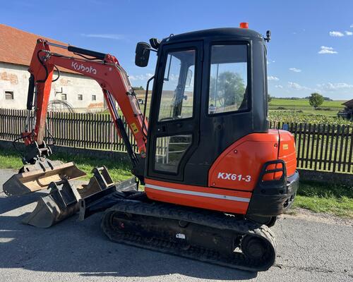 minibagr Kubota KX61-3, pouze cca 2tis.mth, 2.6t