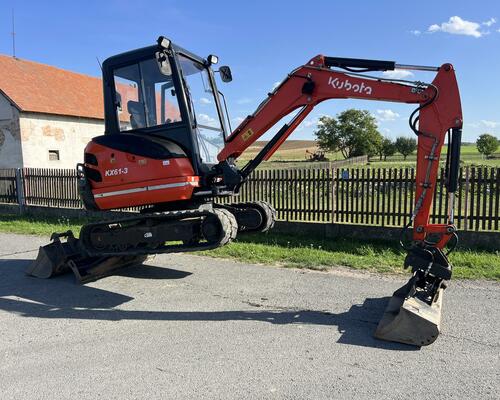 minibagr Kubota KX61-3, pouze cca 2tis.mth, 2.6t
