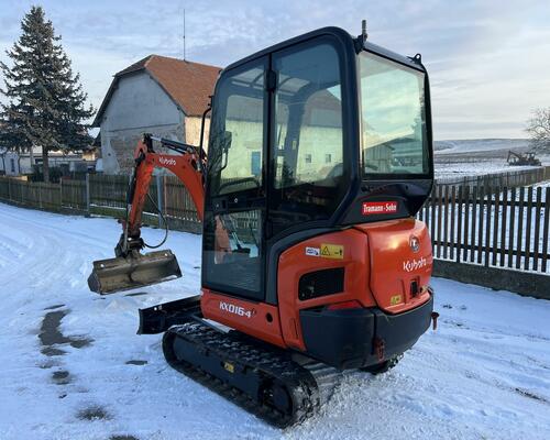 Minibagr Kubota KX 016-4 hyd.podvozek+hyd.svahovka