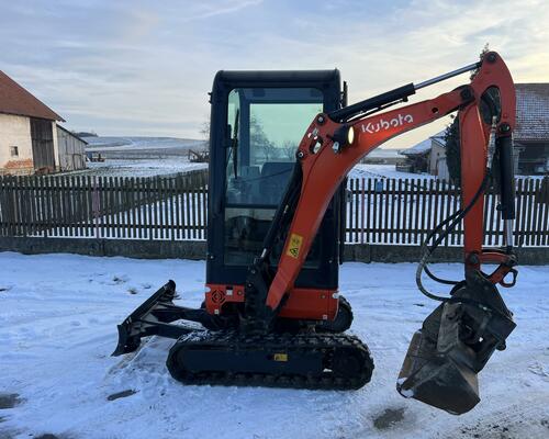Minibagr Kubota KX 016-4 hyd.podvozek+hyd.svahovka