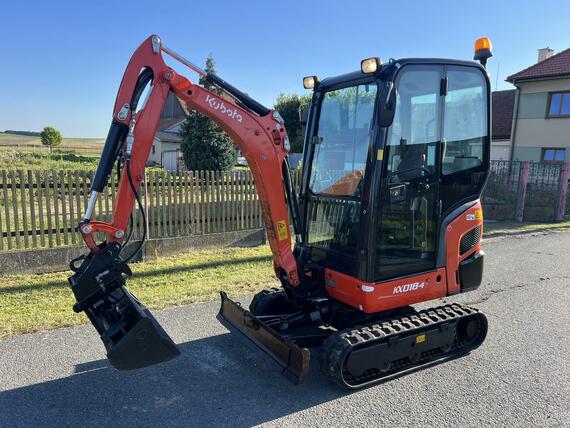 Minibagr Kubota KX 018-4 hyd.podvozek/hyd.svahovka