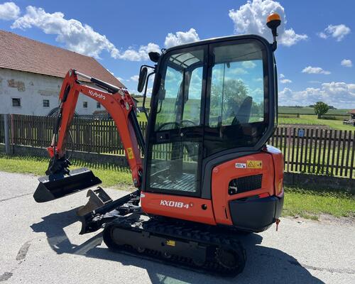Minibagr Kubota KX 018-4 hyd.podvozek/pouze 1900mh