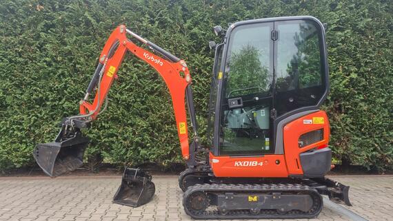 Minibagr Kubota Kx 018-4 Hyd. Svahovka + podkop 800Mth