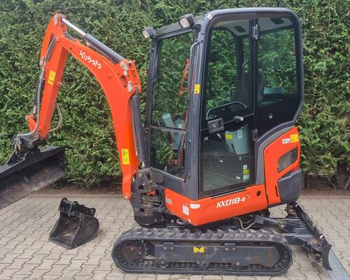 Minibagr Kubota Kx 018-4 Hyd. Svahovka + podkop 800Mth