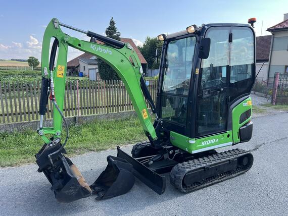Minibagr Kubota KX 019-4 hyd.svahovka / 2.000mth !