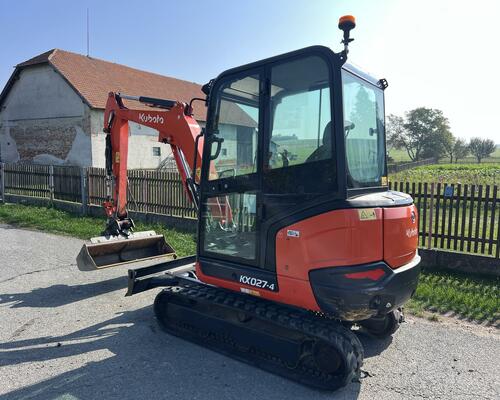 minibagr Kubota KX 027-4, 3200mth, hyd. svahovka