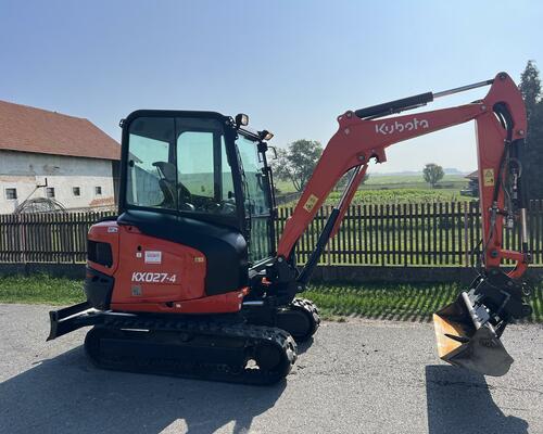 minibagr Kubota KX 027-4, 3200mth, hyd. svahovka