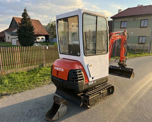 Minibagr Kubota KX 36-2G hyd. svahovka + podkop
