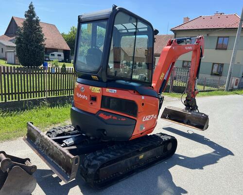 Minibagr Kubota U 27-4 hyd. svahovka+podkop, 2,7t
