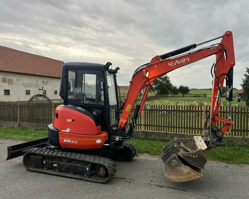 minibagr Kubota U 35-3a3 hyd.svahovka+podkopy,3,6t