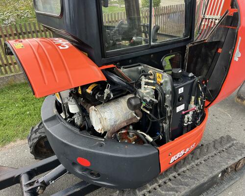 minibagr Kubota U 35-3a3 hyd.svahovka+podkopy,3,6t