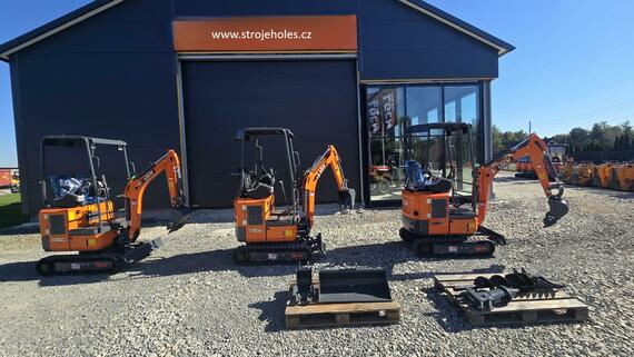 Minibagr LGCM LG12A 1,1 t Kubota +3 lžíce 20/40/80