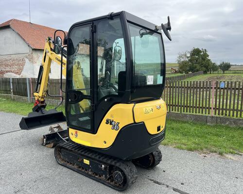 Minibagr Yanmar SV16 pouze 1.000mth / hyd.svahovka