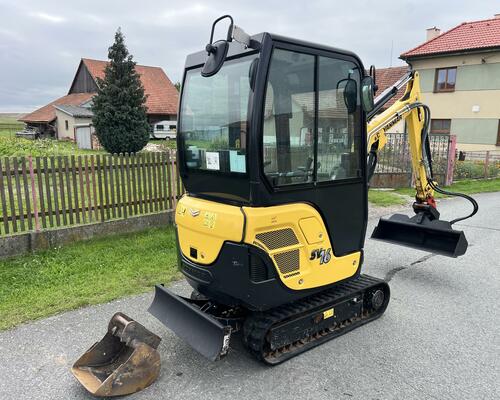 Minibagr Yanmar SV16 pouze 1.000mth / hyd.svahovka