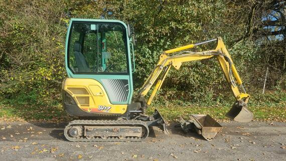 Minibagr Yanmar SV17EX 1.9T Hyd, svahovka+ podkop 2450Mth