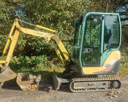 Minibagr Yanmar SV17EX 1.9T Hyd, svahovka+ podkop 2450Mth