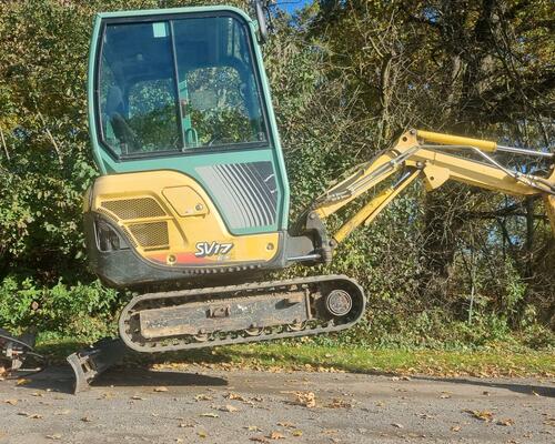 Minibagr Yanmar SV17EX 1.9T Hyd, svahovka+ podkop 2450Mth