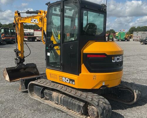 Rypadlo JCB 50Z - 700mth, 2 okruhy, svahovka, hydr.upínač