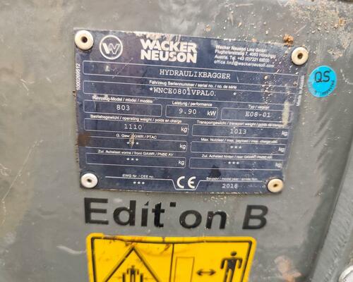 Wacker Neuson 803 Dual Power