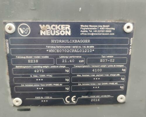 Wacker Neuson EZ38 VDS 