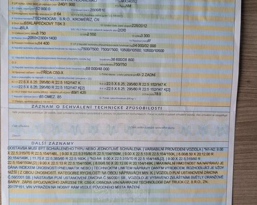 DAF CF 3S sklápěč, 8x4
