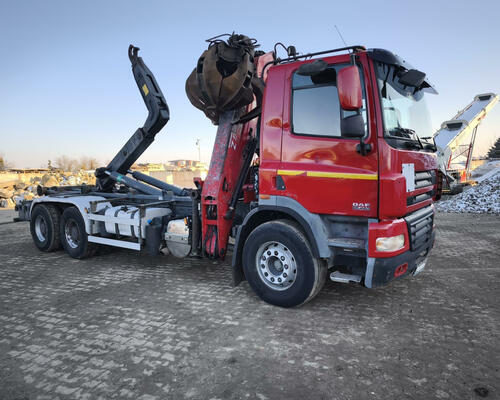 DAF CF 85.460 6x4 Kontejner + HNJ