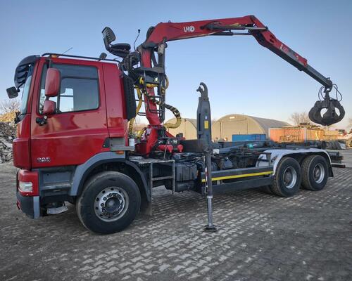 DAF CF 85.460 6x4 Kontejner + HNJ