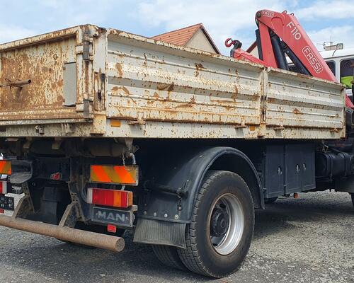 MAN 18.280 3s sklápěč s hydraulickou rukou, 4x4