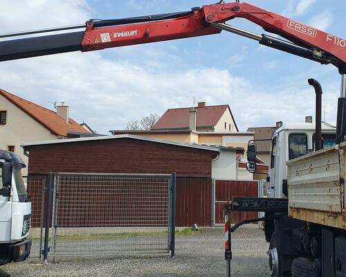 MAN 18.280 3s sklápěč s hydraulickou rukou, 4x4