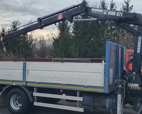 MAN LE 15.220 valník s hydraulickou rukou