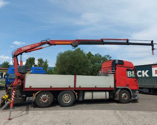 MB ACTROS 6x2 valník s hydraulickou rukou FASSI F110 A.23 / RETARDÉR / Telligent / podvozek na vzduchu