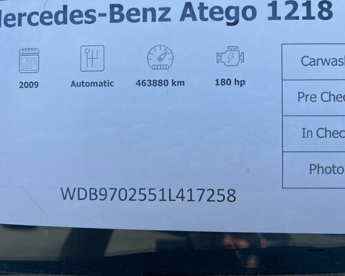Mercedes Benz Atego 1218 hákový kontajner